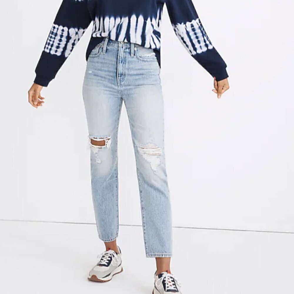 Madewell Perfect Vintage Jean Calabria Wash Ripped Size 26